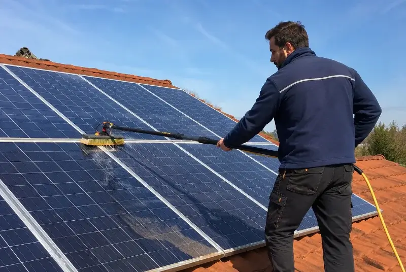 Nettoyage et entretien de panneaux solaires à Lozanne
