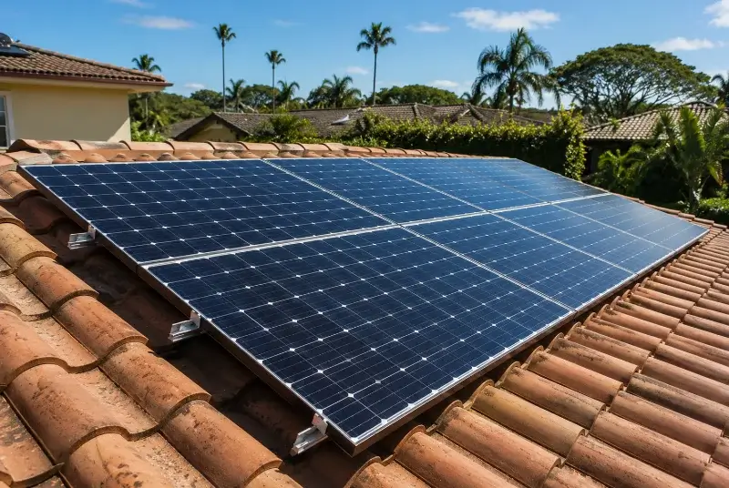 Installation de panneaux solaires à Lozanne